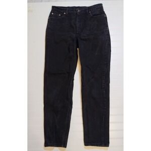 Vintage Levi's 521 Tapered Fit Jeans Womens 16 M Black High Rise USA 90s Retro